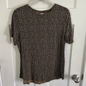 Old Navy Cheetah Print Top Sz Large
